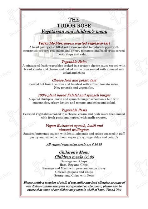 tudor rose sittingbourne menu|tudor rose sittingbourne kent.